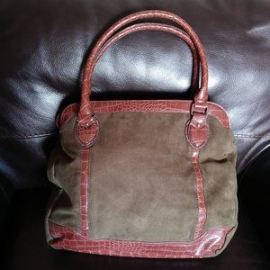 Green Suede Tote